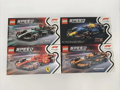Lot Of 4 Lego speed champions Formula 1 77244 77242 77251 77243 Ferrari Red Bull