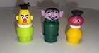 Vintage Fisher Price Sesame Street Little People Bert -Count -Roosevelt Franklin