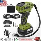 Cordless Tyre Inflator Air Compressor 21V Rechargeable Battery Digital Tyre Pump