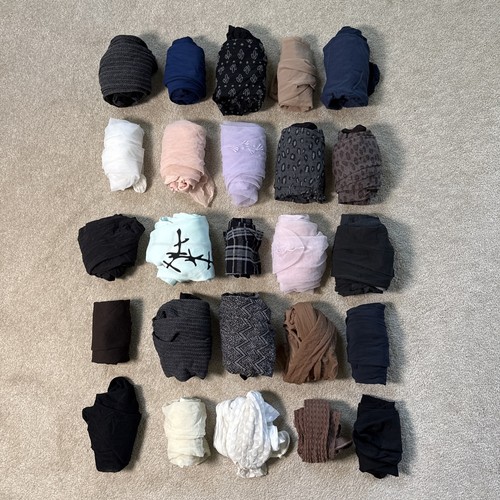 Lot of 25 Vintage Pantyhose Nylons Hosiery Mixed Brands Colors Sizes for Crafts