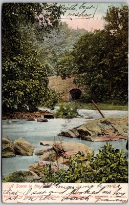 Philadelphia Pennsylvania PA, 1905 Wissahickon Scene, Tranquil River, Postcard