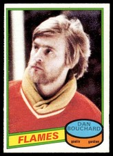 1980-81 O-Pee-Chee Vintage OPC Set Break Dan Bouchard Calgary Flames #68