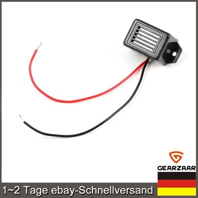 Elektronischer Ton-Summer Auto PKW LKW 6/12V Steuerung Schwarz Adapter Kabel
