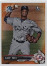 2017 Bowman Chrome Prospects Orange Refractor 14/25 Albert Abreu #BCP153 0c1o