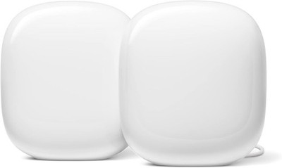 Google Nest WiFi Pro Mesh Router System 2-Pack White Wi-Fi 6E Ethernet G6ZUC
