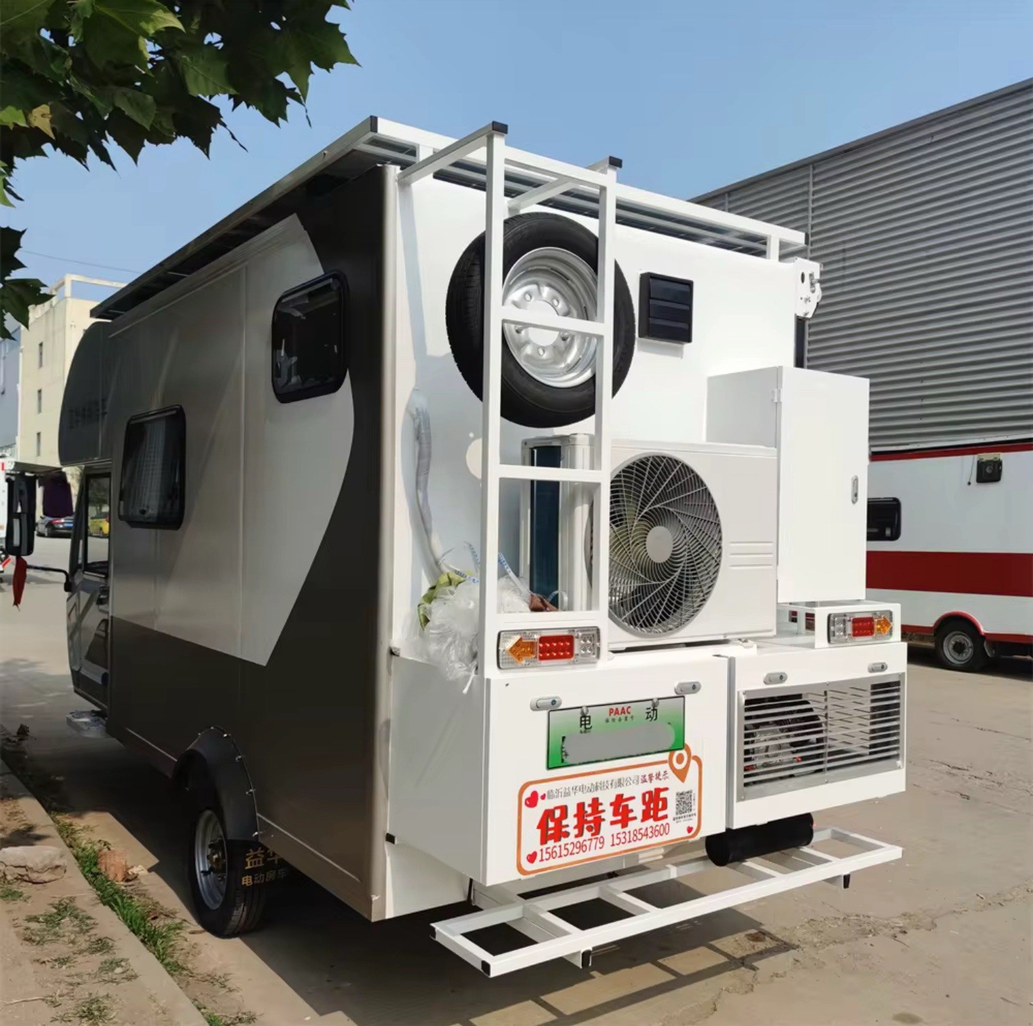 Mini Rv Rear Electric Mini RV Motorhome, Three Wheel Trailer WithBedroom Kitchen ...