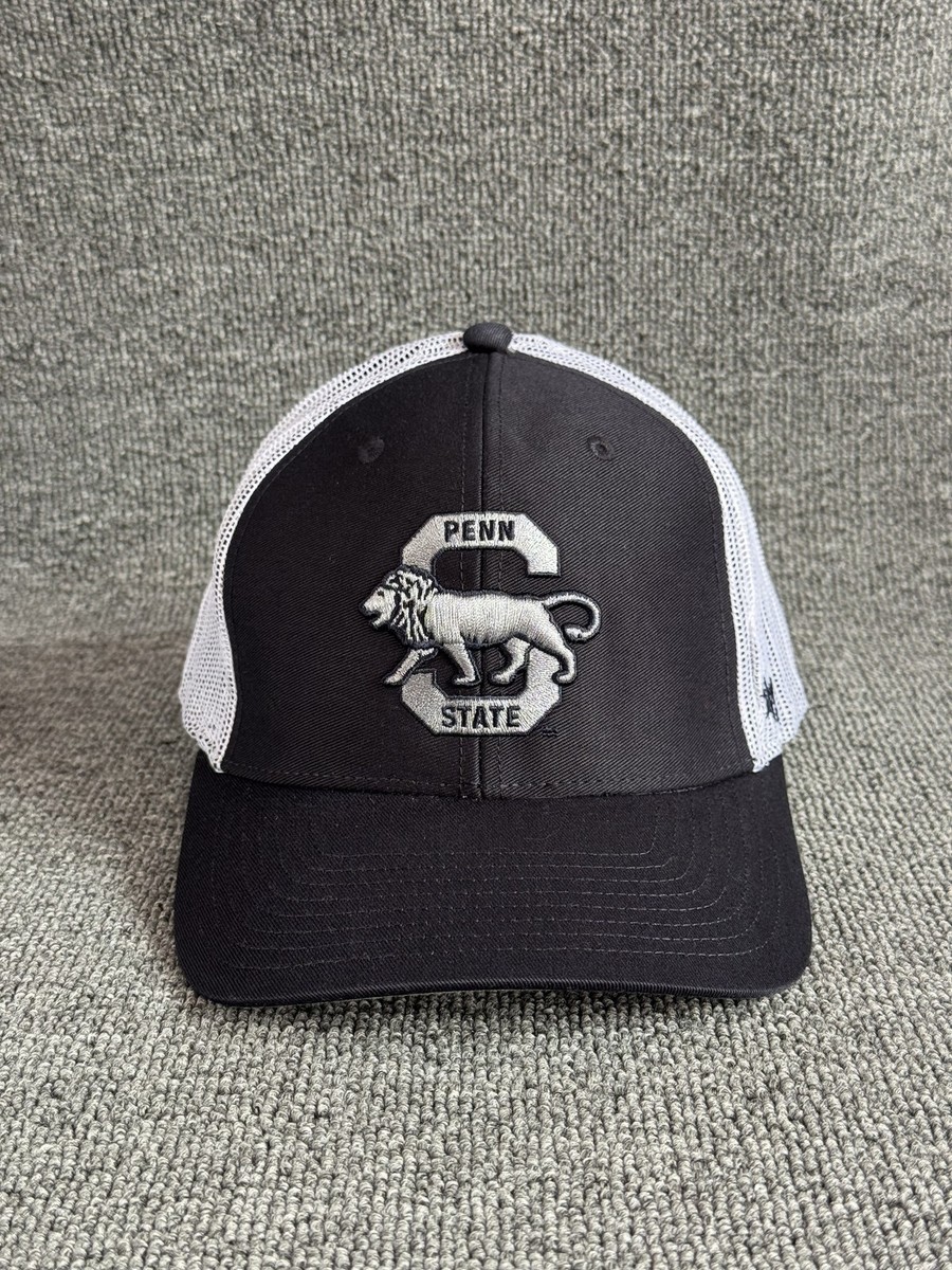 '47 Brand Penn State Trucker Snapback Black White One Size NCAA Hat