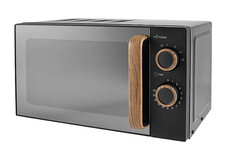 George Home SMON001B3G Manual Microwave Oven 17L 6 Power Levels Black