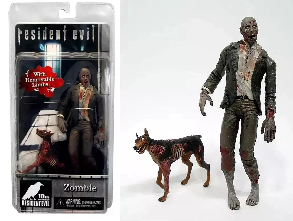 Figurine zombie Resident Evil 18cm NECA idéal pour décorer une gaming room
