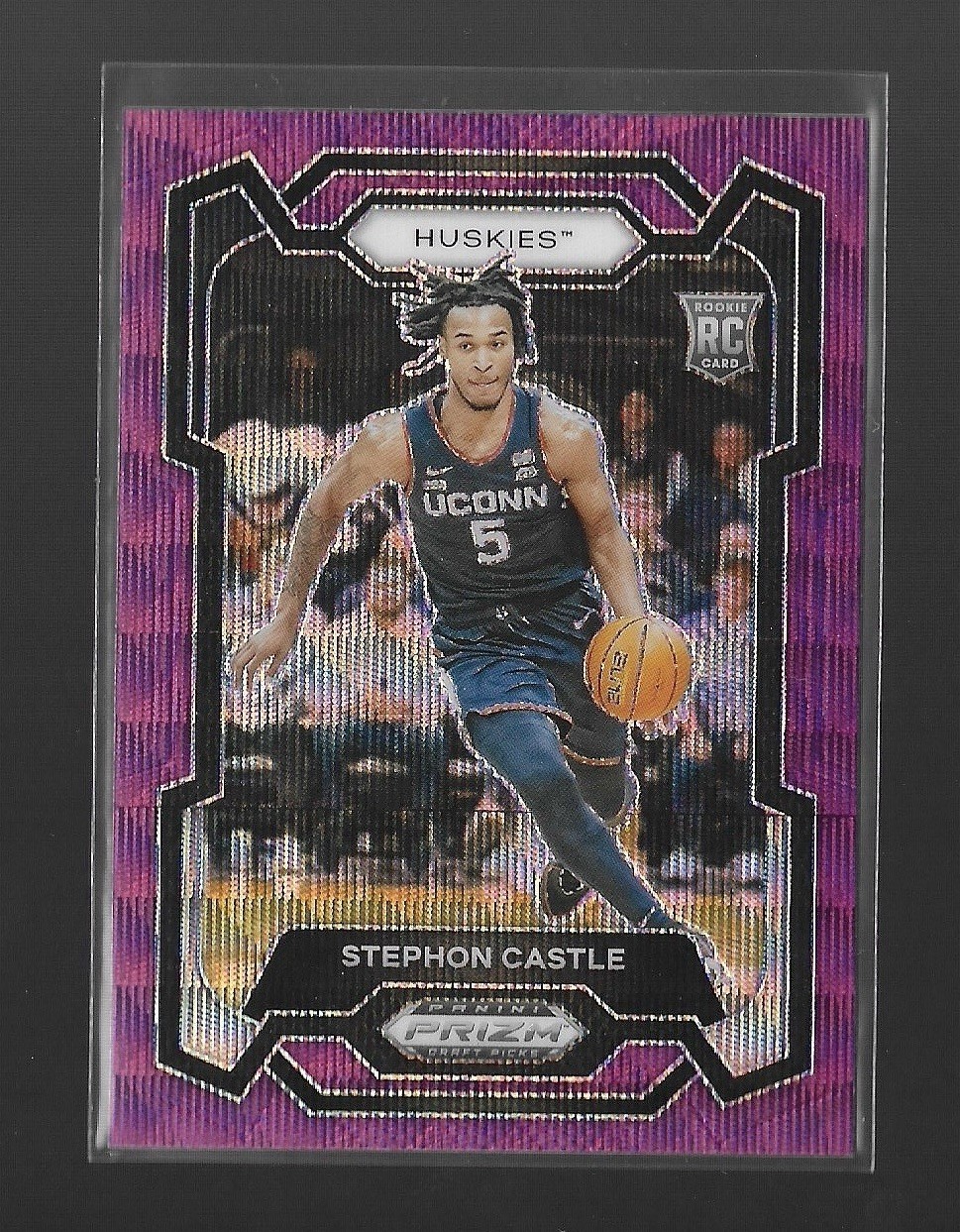 2024 Prizm Draft Picks Basketball #17 Stephon Castle - Purple Wave