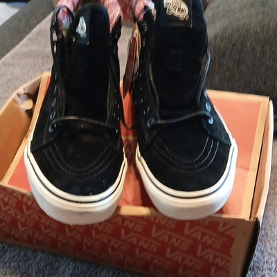 Vans SK8-Hi MTE Black Woven Chevron High-Top Sneakers US 9 M VN000XH4GZ1