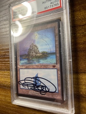 MTG✨Artist Signed GURU ISLAND✨Guru Lands Promo PSA Certified