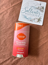 Lume Whole Body Deodorant Solid Stick Peony Rose 2.6 oz Aluminum-Free 72HR