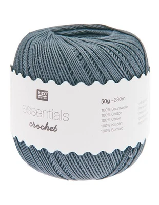 Rico design Pelote Essentials crochet gris souris - Photo 1/3