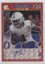 2021 Leaf Pro Set Metal 1989 Red Wave /75 Pooka Williams Jr #PA-PWJ Auto 0q1p