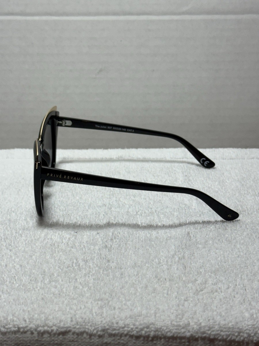 New Prive Revaux Eyewear The Juliet Black Sunglasses PRIVÉ REVAUX | Accessories | Priv Revaux The Juliet Black  main image 4