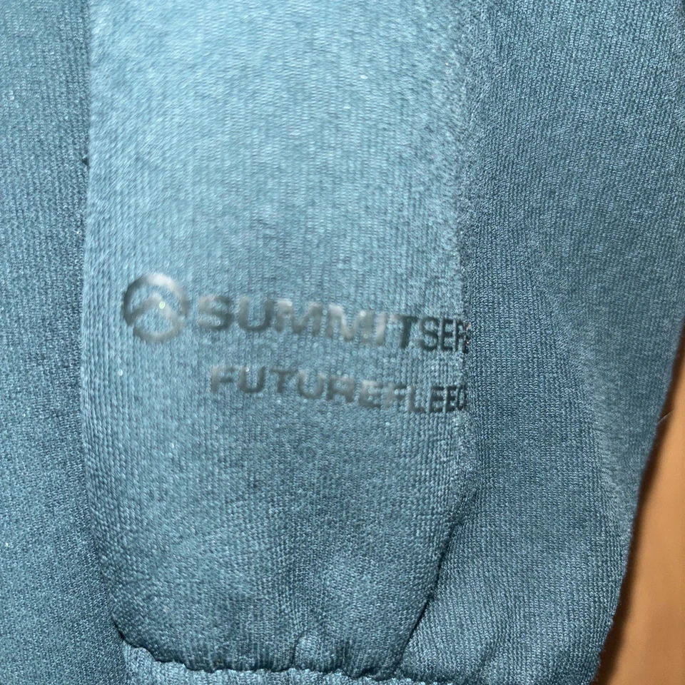 Sudadera con capucha verde delgada con cremallera completa The North Face XL Summit Series FUTUREFLEECE para mujer Foto 2 de 4