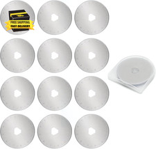 12 Pcs 45Mm Rotary Cutter Blades,Replacement Rotary Blade for Arts Crafts Quilti