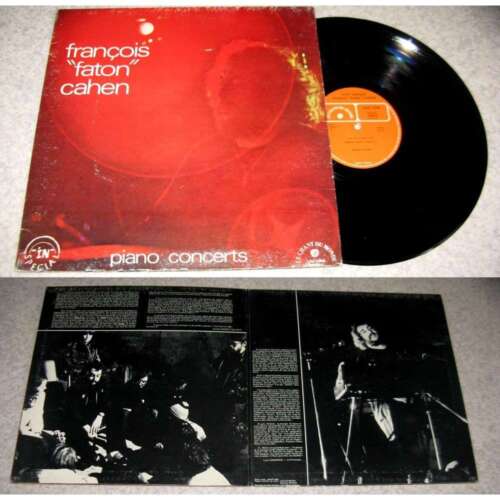 FRANCOIS FATON CAHEN - Piano Concerts LP Rare French Jazz Zeuhl 1975 Zao