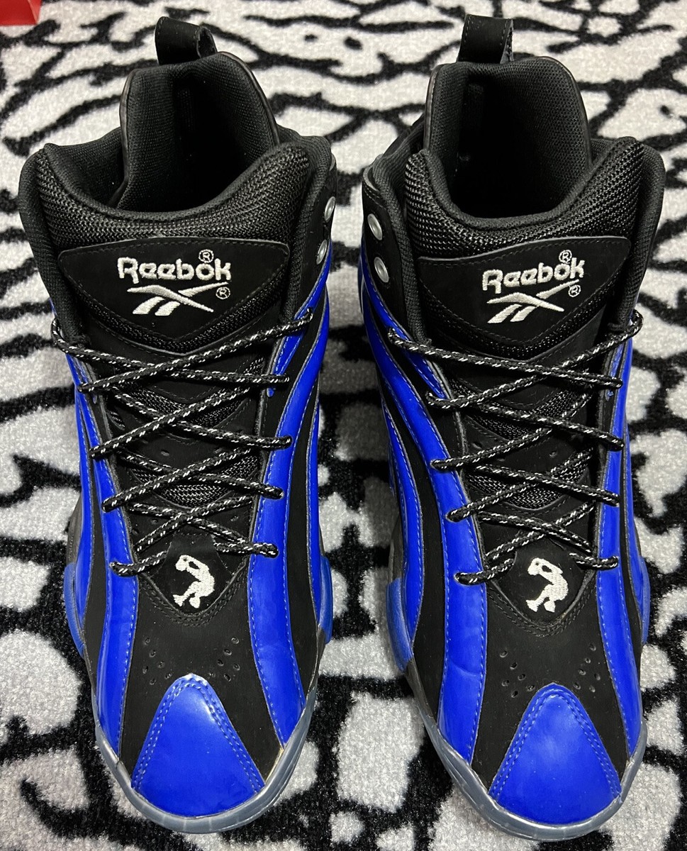 Reebok Shaqnosis OG Basketball Black Blue Shoes - Mens Sz 12