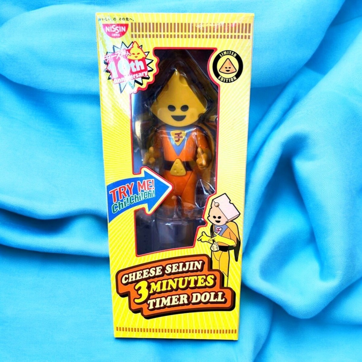 NISSIN CUP NOODLE Cheese Alien 3 minits Timer 10th Anniversary