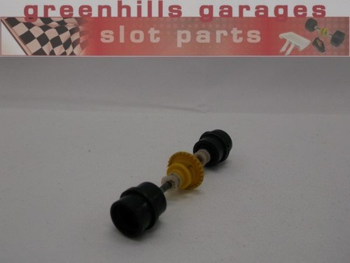 Greenhills Scalextric BRM P160 C51 Hinterachse und Räder schwarz - gebraucht - P6629