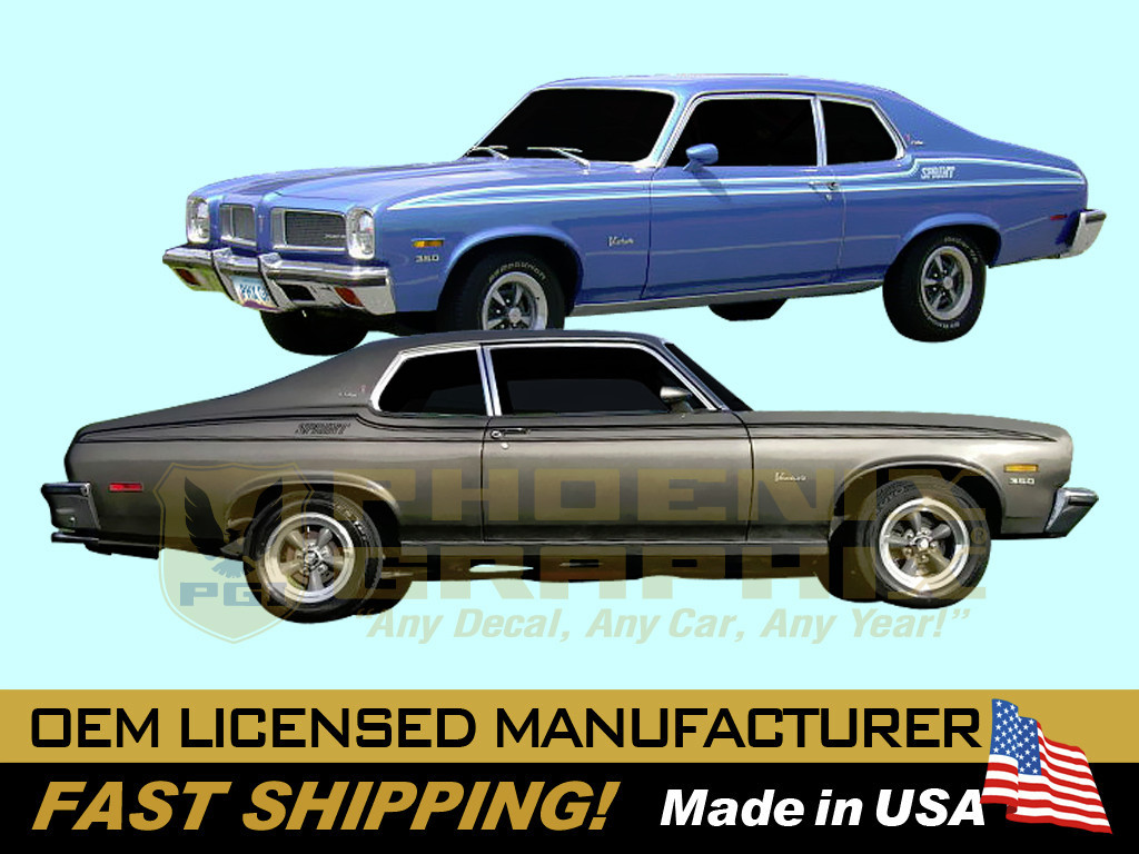 1973 1974 Pontiac Ventura Sprint Decals Stripes Kit | eBay