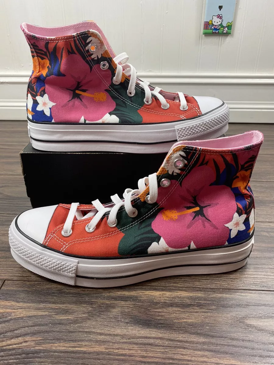 Chuck taylor all star paradise prints platform low hotsell top