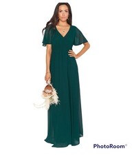 Show Me Your Mumu SMYM Emily Empire Maxi Dress Emerald Green Medium NEW NWT 