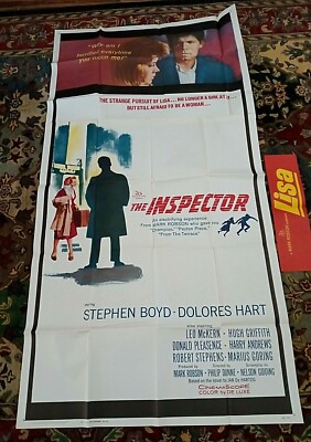The Inspector aka Lisa 3sh Movie Poster STEPHEN BOYD Dolores Hart LEO McKERN 62