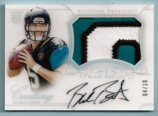 BLAKE BORTLES 2016 NATIONAL TREASURES CENTURY RC 3 COLOR PATCH AUTOGRAPH /10