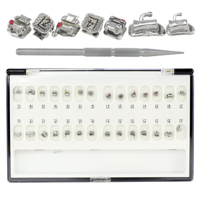 Dental Orthodontic Self Ligating Brackets Braces Metal MBT 022 3 Hook DAMON Q