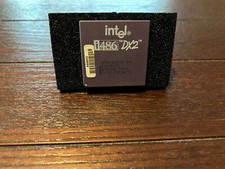Vintage Rare Intel i486 DX2 A80486DX2-50 SX626 Processor Collection/Gold
