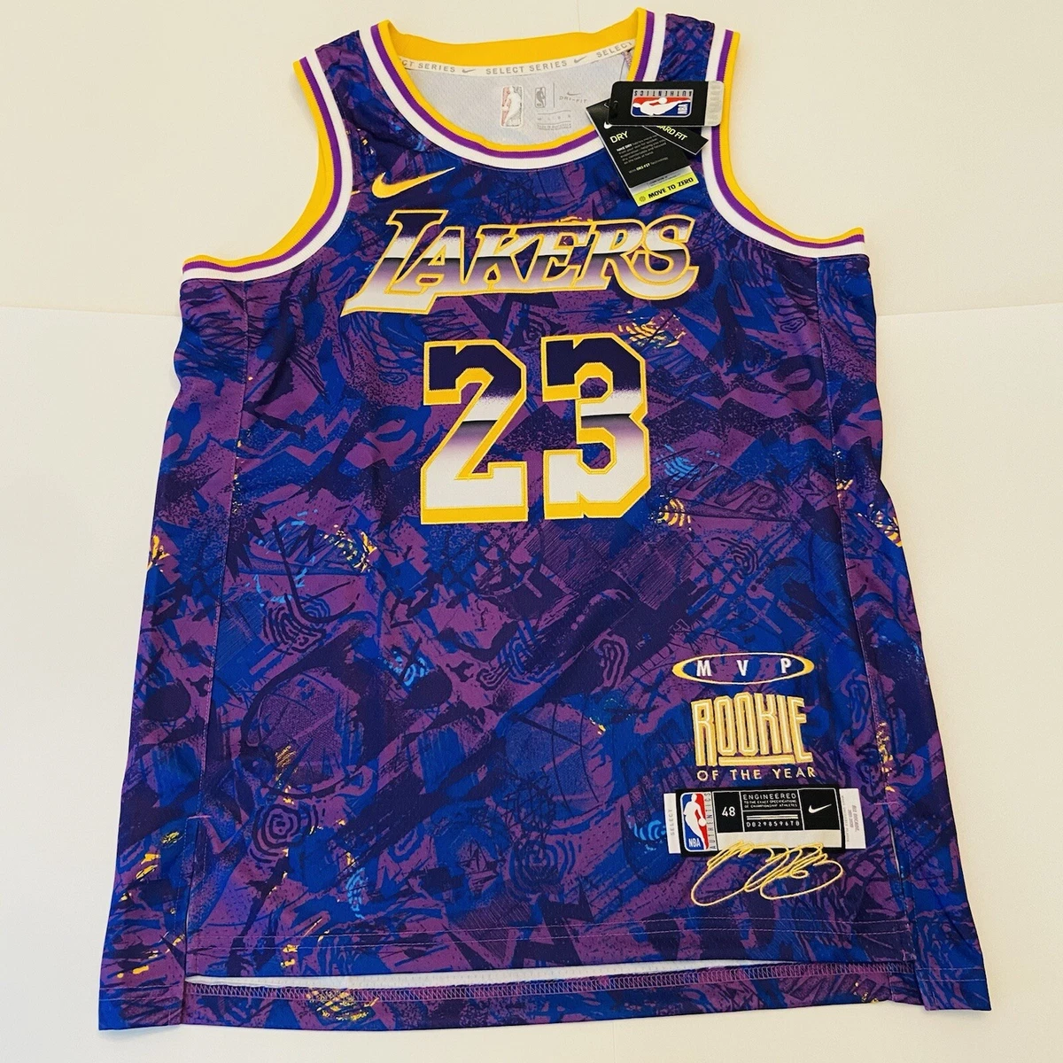 Nike LeBron James 23 Los Angeles Lakers Select Series Jersey LA Men s Large 48