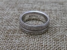 VTG Sterling Silver - DGS Wedding Band Size 9 Ring - 11g