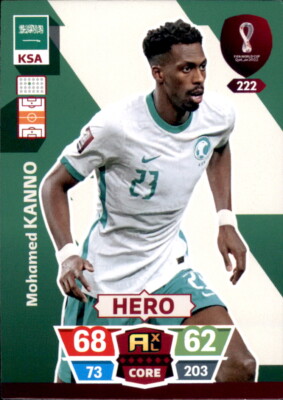 Adrenalyn XL WM 2022 Qatar Trading Card Nr 222 - Mohamed Kanno - Hero