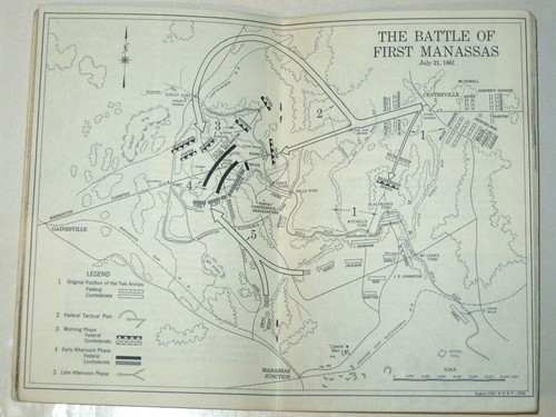Vintage 1961 MANASSAS (Bull Run) NATIONAL BATTLEFIELD PARK Virginia Booklet! - Picture 6 of 8