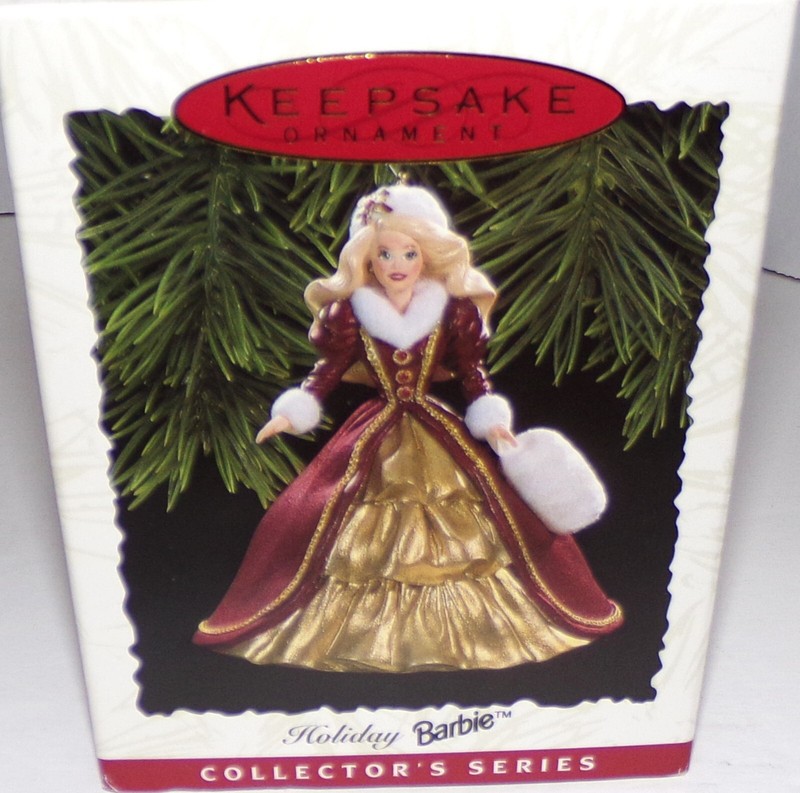 Hallmark Keepsake Ornament holiday Barbie 1996 new in the  box! so beautiful!