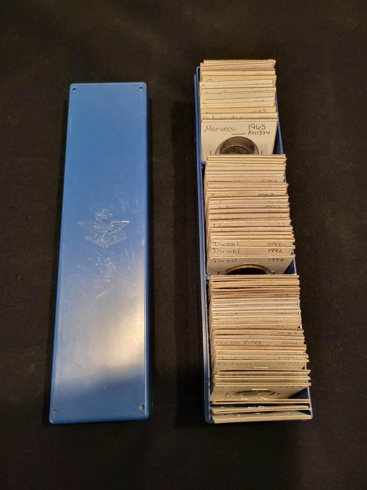 World Coin Collections Lots 78 Coins & 4 Coin Storage Boxes eBay