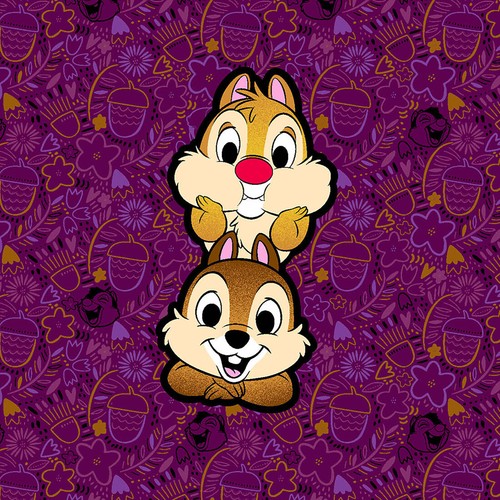 Chip N Dale Cherokee Scrubs Tooniforms Disney V Neck Top TF677 CDNN - Picture 6 of 6