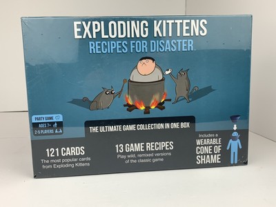 NIB Exploding Kittens Deluxe Game - Recipes for Disaster Ultimate Collection