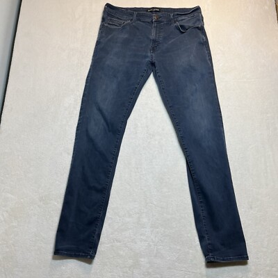 Mavi Jeans Men s 35x34 Blue Europe AG Straight Stretch Denim Med Wash