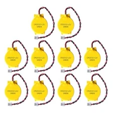 EEMB 10PACK 3V CR2032 CMOS Battery with Wire Leads and MOLEX  Assorted Sizes 
