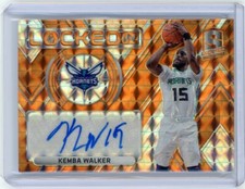 2017-18 Panini Spectra Neon Orange Locked In Auto #LI-KWK Kemba Walker #2/5