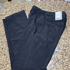 Nine West Womens Bootcut Mid-Rise Pants Size 12 Long Tall Black Stretch Pockets
