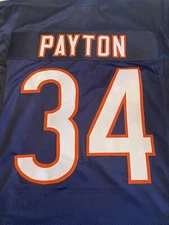 Walter Payton Chicago Bears Authentic Navy Jersey Pro Football Legend XL