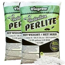 29.9 qt White Perlite Planting Soil Additive And Growing Medium Organic 2 Pack