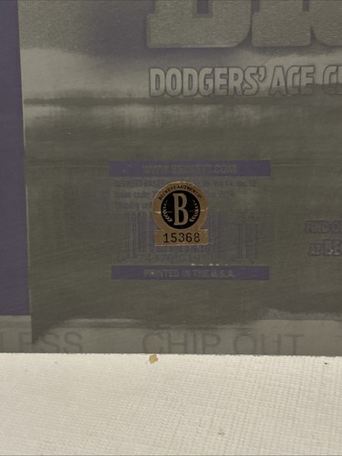 Clayton Kershaw 2014 Beckett Magazine Printing Plate 1/1 BGS COA - Picture 2 of 3