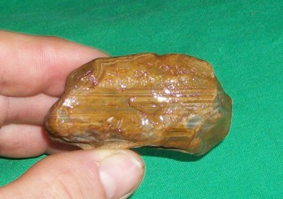 NOS LAKE SUPERIOR USA AGATE BROWN ROOT BEER FLOAT LAKER LAPIDARY STONE ROCK PILE
