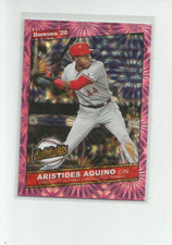 2020 DONRUSS HIGHLIGHTS PINK FIREWORKS #8 ARISTIDES AQUINO